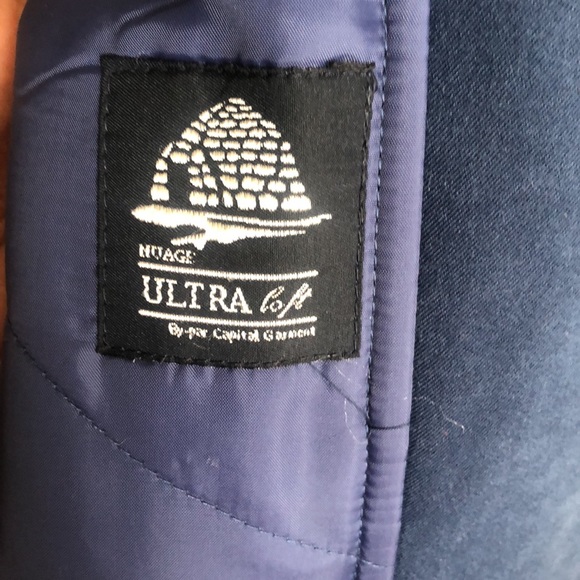 NUAGE long jacket with real Fox fur with detachable hoodie. - Picture 6 of 7